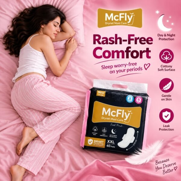 MCFLY Drynet Maxi Care, Sanitary Pads for Women, XXL