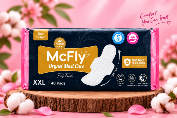 MCFLY Drynet Maxi Care, Sanitary Pads for Women, XXL