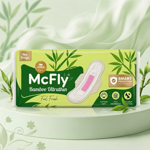 McFly Bamboo Ultrathin sanitary pads packaging