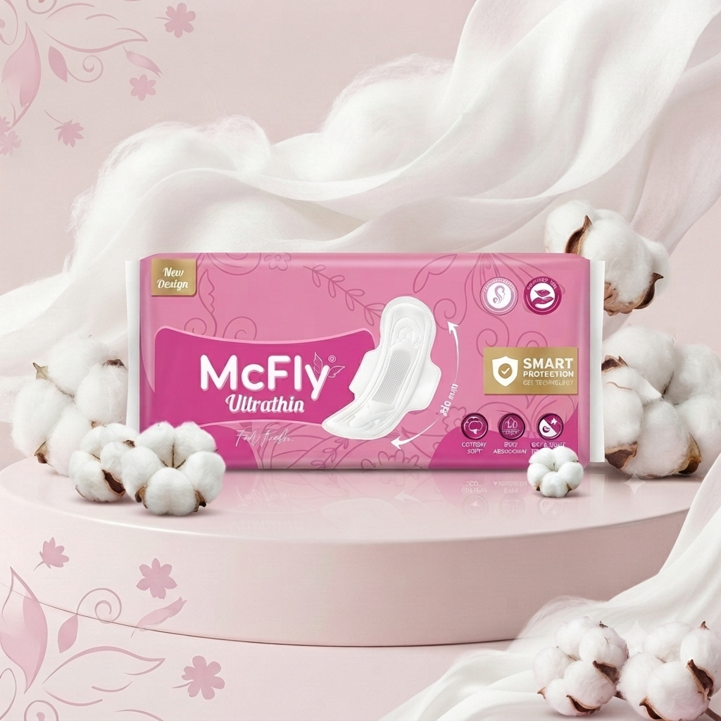 McFly Ultrathin sanitary pads packaging